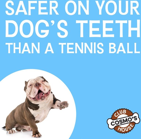 Show full view: Cosmo's Snack Shack Club House Fling N' Fetch Tough Rope Ball Dog Toy, 2.5-in slide 7 of 8