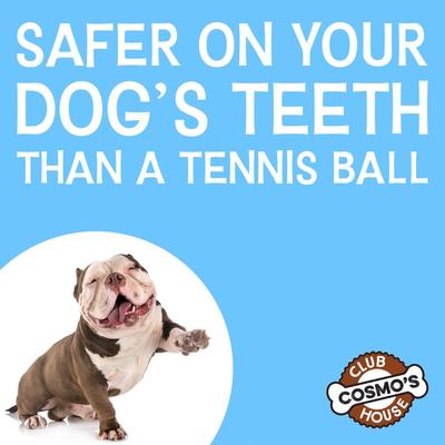 Show full view: Cosmo's Snack Shack Club House Fling N' Fetch Tough Rope Ball Dog Toy, 2.5-in slide 7 of 8