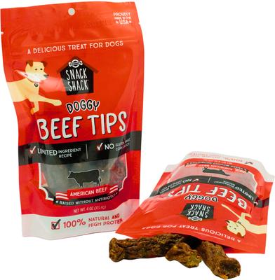 Show full view: Cosmo's Snack Shack Doggy American Beef Tips Dog Natural Chew Treats, 4-oz bag slide 4 of 11