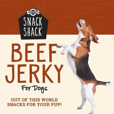 Show full view: Cosmo's Snack Shack Real Meat Beef High-Protein Jerky Dog Treats, 2 count, case of 18 slide 3 of 10