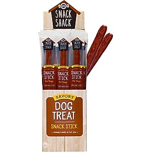 Cosmo's Snack Shack Savory Sticks Pork Barbecue High-Protein Jerky Dog Treats, 24 count