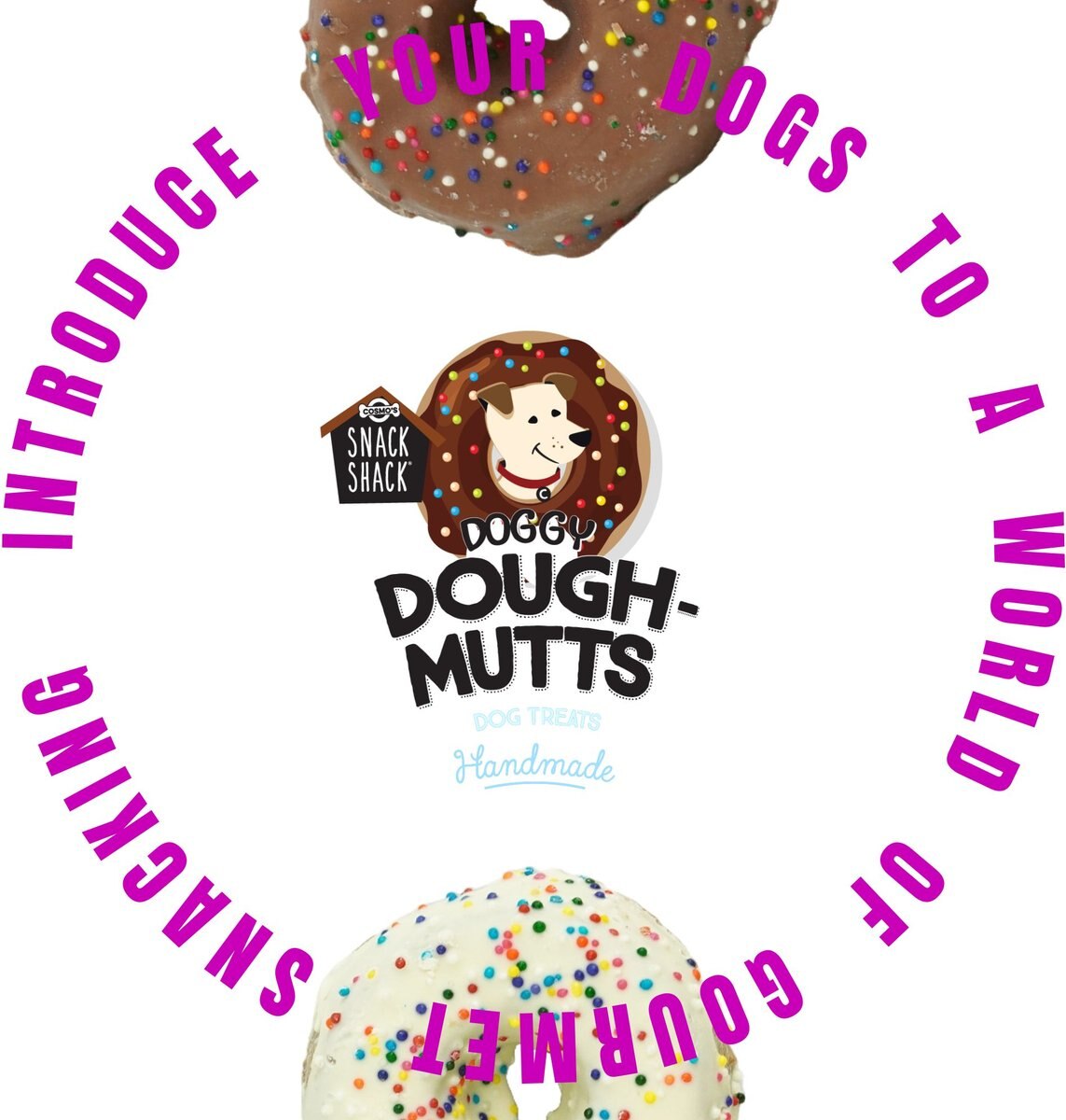 Cosmo's Snack Shack Yogurt Doggy Dough-Mutts Handmade Soft & Chewy Dog Treats, 2 count