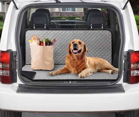 Show full view: Couch Guard Dual Purpose Backseat/Cargo Cover, Black Gray slide 3 of 4