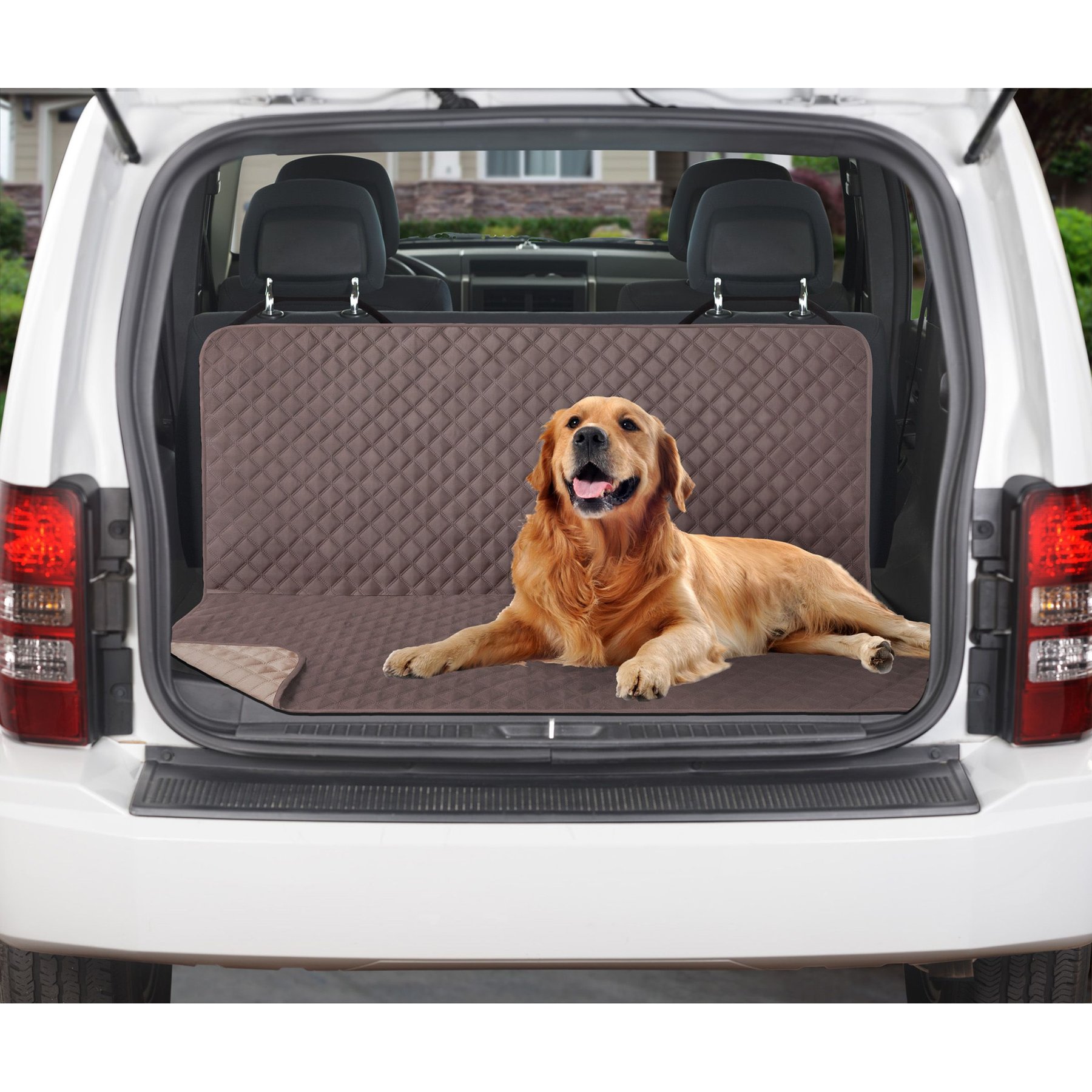 Couch Guard Dual Purpose Backseat/Cargo Cover, Chocolate Tan