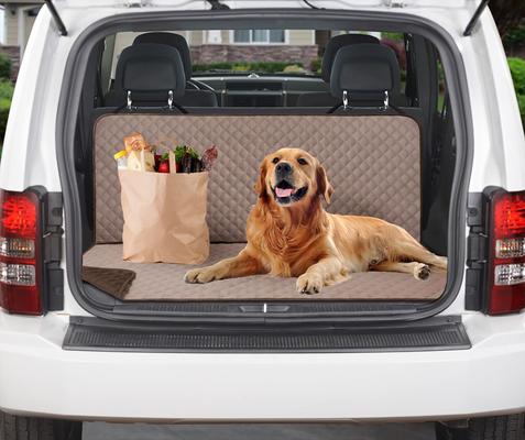 Show full view: Couch Guard Dual Purpose Backseat/Cargo Cover, Chocolate Tan slide 3 of 4