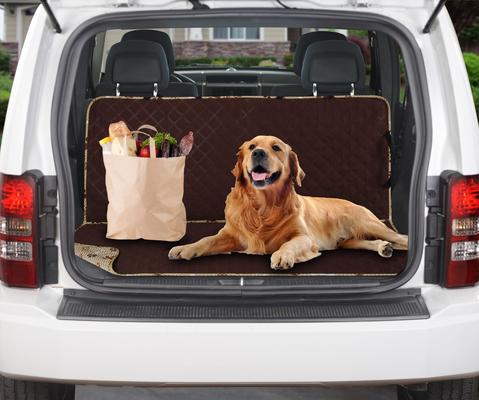 Show full view: Couch Guard Dual Purpose Backseat/Cargo Cover, Woof Print slide 3 of 4