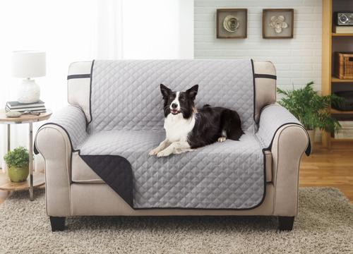Show full view: Couch Guard Love Seat Furniture Protector, Black Gray slide 2 of 2