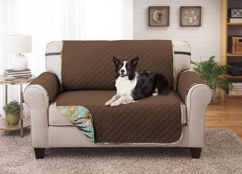Show full view: Couch Guard Love Seat Furniture Protector, Palms Print slide 2 of 2