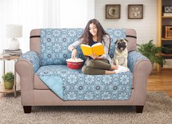 Couch Guard Love Seat Furniture Protector, Starburst Aqua