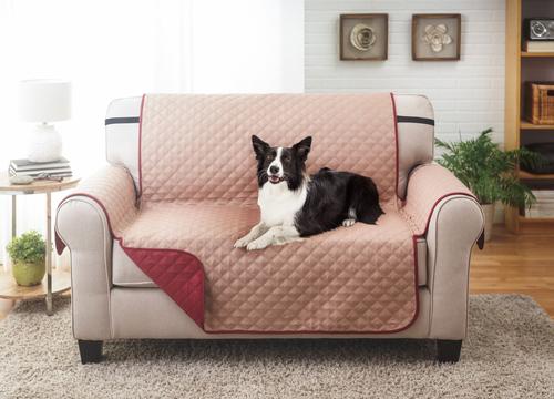 Show full view: Couch Guard Love Seat Furniture Protector, Wine Mocha slide 2 of 2