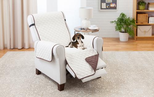 Show full view: Couch Guard Recliner Furniture Protector, Choclate Tan slide 2 of 2