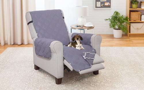 Show full view: Couch Guard Recliner Furniture Protector, Odyssey Gray slide 2 of 2