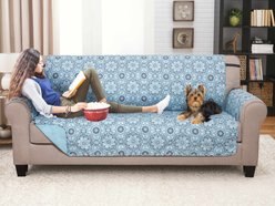Couch Guard Sofa Furniture Protector, Starburst Aqua, Large