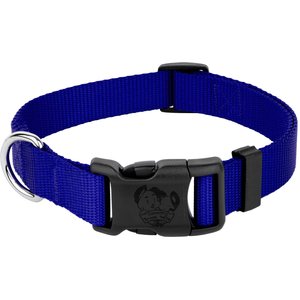 Country Brook Petz Everyday Nylon Dog Collar, Bright Royal Blue, Small: 11 to 13-in neck, 3/4-in wide