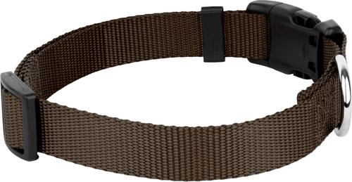 Show full view: Country Brook Petz Everyday Nylon Dog Collar, Brown, X-Small: 9 to 11-in neck, 3/8-in wide slide 6 of 8