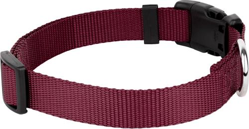 Show full view: Country Brook Petz Everyday Nylon Dog Collar, Burgundy, Medium: 13 to 16-in neck, 3/4-in wide slide 10 of 11