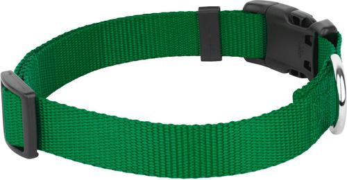 Show full view: Country Brook Petz Everyday Nylon Dog Collar, Christmas Green, Large: 16 to 22-in neck, 1-in wide slide 6 of 8