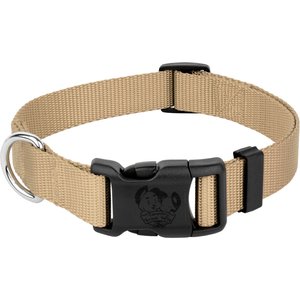 Country Brook Petz Everyday Nylon Dog Collar, Copper Gold, Medium: 13 to 16-in neck, 3/4-in wide