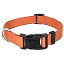 Country Brook Design American Made Deluxe Nylon Dog Collar, Coral, Medium: 13 to 16-in neck, 3/4-in wide