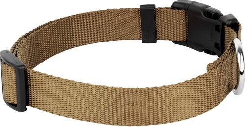 Show full view: Country Brook Petz Everyday Nylon Dog Collar, Coyote Tan, Small: 11 to 13-in neck, 3/4-in wide slide 6 of 8
