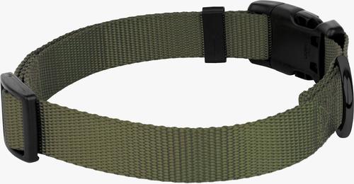 Show full view: Country Brook Petz Everyday Nylon Dog Collar, Dark Olive Drab, Large: 16 to 22-in neck, 1-in wide slide 6 of 8