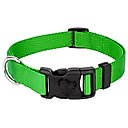 Country Brook Design American Made Deluxe Nylon Dog Collar, Hot Lime Green, Large: 16 to 22-in neck, 1-in wide