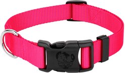 Country Brook Petz Everyday Nylon Dog Collar, Hot Pink, Large: 16 to 22-in neck, 1-in wide slide 1 of 7