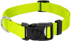 Country Brook Petz Everyday Nylon Dog Collar, Hot Yellow, Medium: 13 to 16-in neck, 3/4-in wide