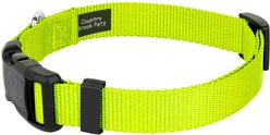 Country Brook Petz Everyday Nylon Dog Collar, Hot Yellow, Medium: 13 to 16-in neck, 3/4-in wide slide 2 of 9