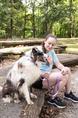 Show full view: Country Brook Petz Everyday Nylon Dog Collar, Lavender, Large: 16 to 22-in neck, 1-in wide slide 3 of 8