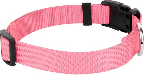 Show full view: Country Brook Petz Everyday Nylon Dog Collar, Pink, X-Small: 9 to 11-in neck, 3/8-in wide slide 6 of 8