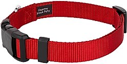 Country Brook Petz Everyday Nylon Dog Collar, Red, Large: 16 to 22-in neck, 1-in wide slide 2 of 7