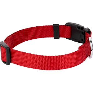 Country Brook Petz Everyday Nylon Dog Collar, Red, Large: 16 to 22-in neck, 1-in wide