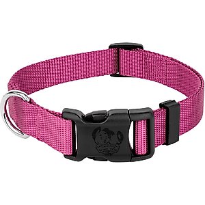Country Brook Petz Everyday Nylon Dog Collar, Rose, Large: 16 to 22-in neck, 1-in wide