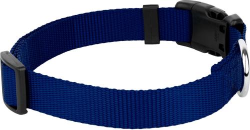 Show full view: Country Brook Petz Everyday Nylon Dog Collar, Royal Blue, Large: 16 to 22-in neck, 1-in wide slide 6 of 8