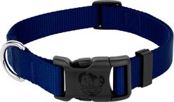 Country Brook Petz Everyday Nylon Dog Collar, Royal Blue, X-Small: 9 to 11-in neck, 3/8-in wide
