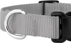 Country Brook Petz Everyday Nylon Dog Collar, Silver, Large: 16 to 22-in neck, 1-in wide slide 2 of 7