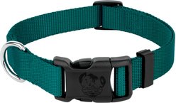 Country Brook Petz Everyday Nylon Dog Collar, Teal, 3X-Small: 5 to 7-in neck, 3/8-in wide