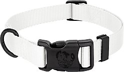 Country Brook Petz Everyday Nylon Dog Collar, White, Large: 16 to 22-in neck, 1-in wide slide 1 of 9