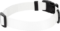 Country Brook Petz Everyday Nylon Dog Collar, White, Large: 16 to 22-in neck, 1-in wide slide 2 of 9