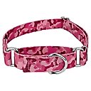 Country Brook Design Bone Camo Polyester Martingale Dog Collar, Pink, Large: 18 to 26-in neck, 1-in wide