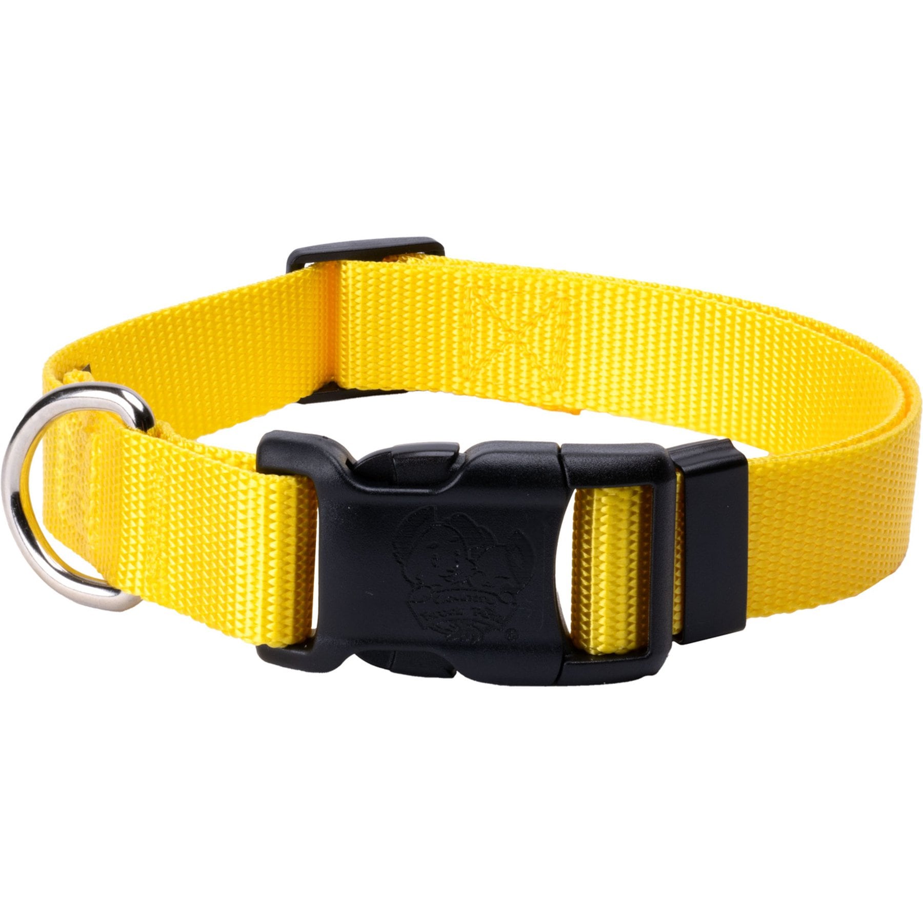 Country Brook Design Deluxe Everyday Nylon Adjustable Dog Collar, Yellow, X-Small: 9 to 11-in neck, 3/8-in wide