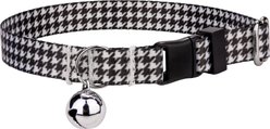 Country Brook Design Houndstooth Polyester Breakaway Cat Collar with Bell, 8 to 12-in neck, 1/2-in wide