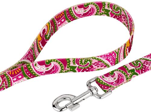 Show full view: Country Brook Design Paisley Polyester Martingale Dog Collar & Leash, Pink, Medium: 15 to 21-in neck, 1-in wide slide 6 of 9