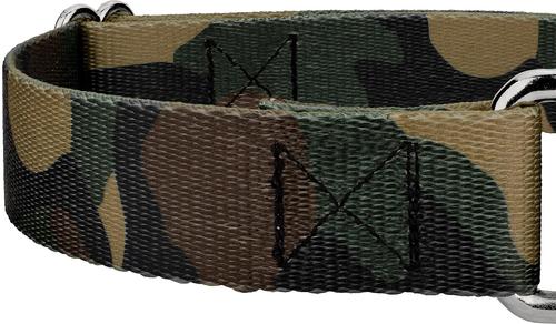 Show full view: Country Brook Design Woodland Camo Polyester Martingale Dog Collar & Leash, Small: 11 to 15-in neck, 5/8-in wide slide 5 of 11