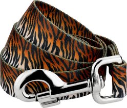 Country Brook Petz Bengal Tiger Stripes Print Leash, Orange, Large: 4-ft long, 1-in wide