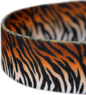 Show full view: Country Brook Petz Bengal Tiger Stripes Print Leash, Orange, Medium: 6-ft long, 5/8-in wide slide 3 of 4