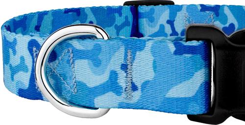 Show full view: Country Brook Petz Blue Bone Camo Deluxe Dog Collar, Blue, X-Large slide 7 of 7