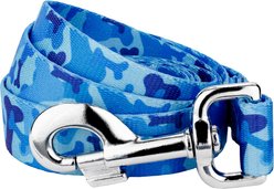 Country Brook Petz Blue Bone Camo Dog Leash, Blue, Medium: 6-ft long, 5/8-in wide