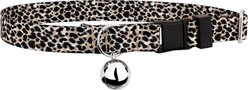 Country Brook Petz Cheetah Breakaway Cat Collar, Black, 8 to 12-in neck, 1/2-in wide
